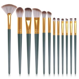 12 Pcs Eyeshadow Brush, Premium Eyeshadow Brush Set, Professional Eye Makeup Brushes with Soft Hairs, Blending Brush for Foundation, Eyeshadow, Eyebrow, Eyeline, Concealer