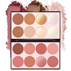 16 Colors Contour Palette Make up – Blush Highlighters Bronzer Powder All in one Makeup Palettes Contour Kit – Face Cosmetics Gifts for Women Beauty for Festivals