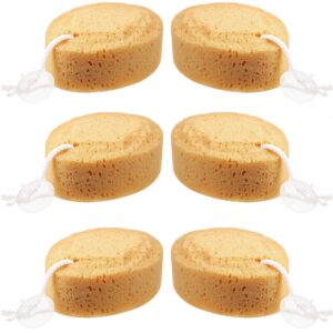 6 Pieces Foam Body Sponge Soft Exfoliating Bath Sponge Shower Sponge Body Scrubber for Adults and Kids Body Cleansing Supplies, 5.5 Inch