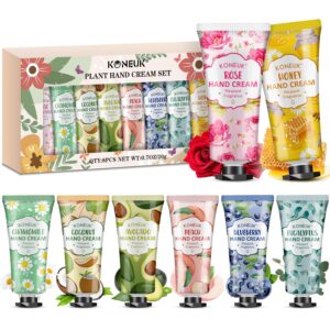 8 Pack Hand Cream Gifts Set For Women, Mini Hand Lotion Travel Size for Dry Cracked Hands, Gifts for Women, Bulk Hand Cream for Baby Shower Party Favors and Bridal Shower Gifts