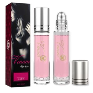 Aimery Women Pheromone Perfume – 2 pcs Phero Perfume Long-lasting and Addictive Personal Roll-on Pheromone Perfume Cologne Oil Fragrance for Women to Attract Men