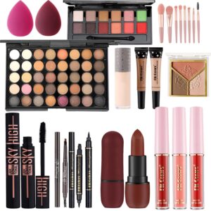 All in One Makeup Kit Portable Makeup Kit for Women Full Kit, Professional Makeup Kit, Multipurpose Womens Makeup Set for Beginners and Professionals