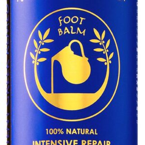 Ancient Greek Remedy Organic Foot Balm for Dry Cracked Feet and Heels, Made of Almond, Olive, Jojoba, Lavender and Vitamin E Oil. Natural Cream Moisturizer for Dry Skin Care for Women, Men