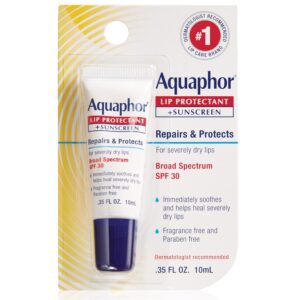 Aquaphor Lip Repair Lip Balm with Sunscreen, Lip Protectant, Lip Balm SPF 30, 0.35 Oz Tube