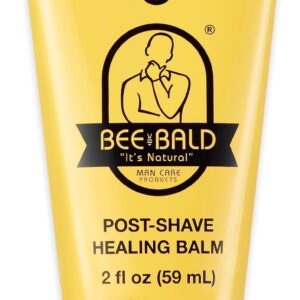 Bee Bald HEAL Post-Shave Healing Balm Immediately Calms & Soothes Damaged Skin, Treats Bumps, Redness, Razor Burn & Other Shaving Related Irritations, 2 Fl Oz