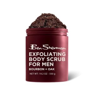 Ben Sherman Exfoliating Body Scrub For Men with Shea Butter Vitamin A and C, Moisturizing Hydrating Body Scrub for Healthy Skin