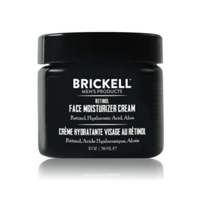 Brickell Men’s Retinol Face Moisturizer Cream For Men, Natural & Organic, Anti-Wrinkle Face Night Cream with Retinol & Hyaluronic Acid To Reduce Fine Lines and Even Skin Tone, Fragrance-Free, 2 Ounce