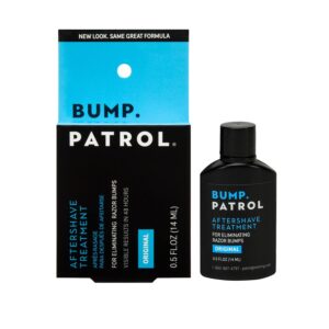 Bump Patrol Original Formula After Shave Bump Treatment Serum – Razor Bumps, Ingrown Hair Solution for Men and Women – 0.5 Ounce