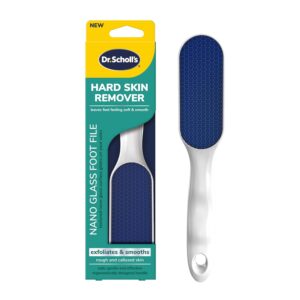 Dr. Scholl’s Hard Skin Remover Nano Glass Foot File – Foot Callus Remover, Durable Foot Scrubber, Dead Skin Remover, Hygienic Pedicure Tool, Long Lasting Foot Buffer, Soft Smooth Feet