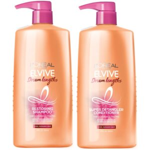 L’Oreal Paris Elvive Dream Lengths Shampoo and Conditioner Kit, Paraben Free, 1 kit