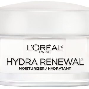 L’Oreal Paris Skincare Hydra-Renewal Face Moisturizer with Pro-Vitamin B5 for Dry Sensitive Skin, All-Day Hydration, 1.7 Oz