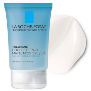 La Roche-Posay Toleriane Double Repair Matte Daily Face Moisturizer, For Oily Skin with Ceramide and Niacinamide for All Skin Tones, Oil Free, Non-Comedogenic