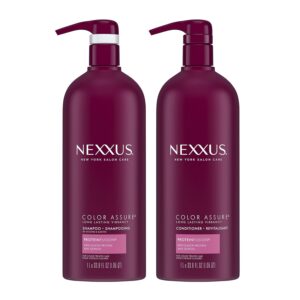 Nexxus Color Assure Shampoo and Conditioner Color Assure 2 Count for Color Treated Hair Enhance Color Vibrancy for Up to 40 Washes 33.8 Fl.oz