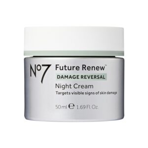 No7 Future Renew Damage Reversal Night Cream – Hydrating Face Moisturizer & Firming Cream to Reverse Visible Signs of Skin Damage – Dermatologist Approved and Suitable for Sensitive Skin (1.69 Fl Oz)