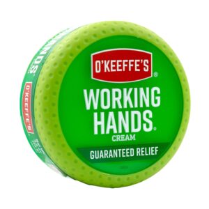 O’Keeffe’s Working Hands Hand Cream for Extremely Dry, Cracked Hands, 3.4 Ounce Jar, (Pack 1)