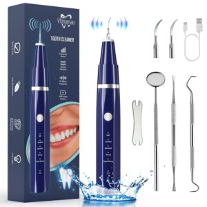 Plaque/Tartar Remover for Teeth, Dental Calculus Remover Teeth Cleaning Kit with LED Light & 5 Adjustable Modes